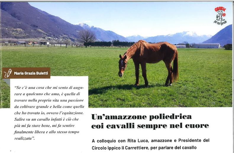 Un’amazzone poliedrica coi cavalli sempre nel cuore – Articolo Rivista Animali